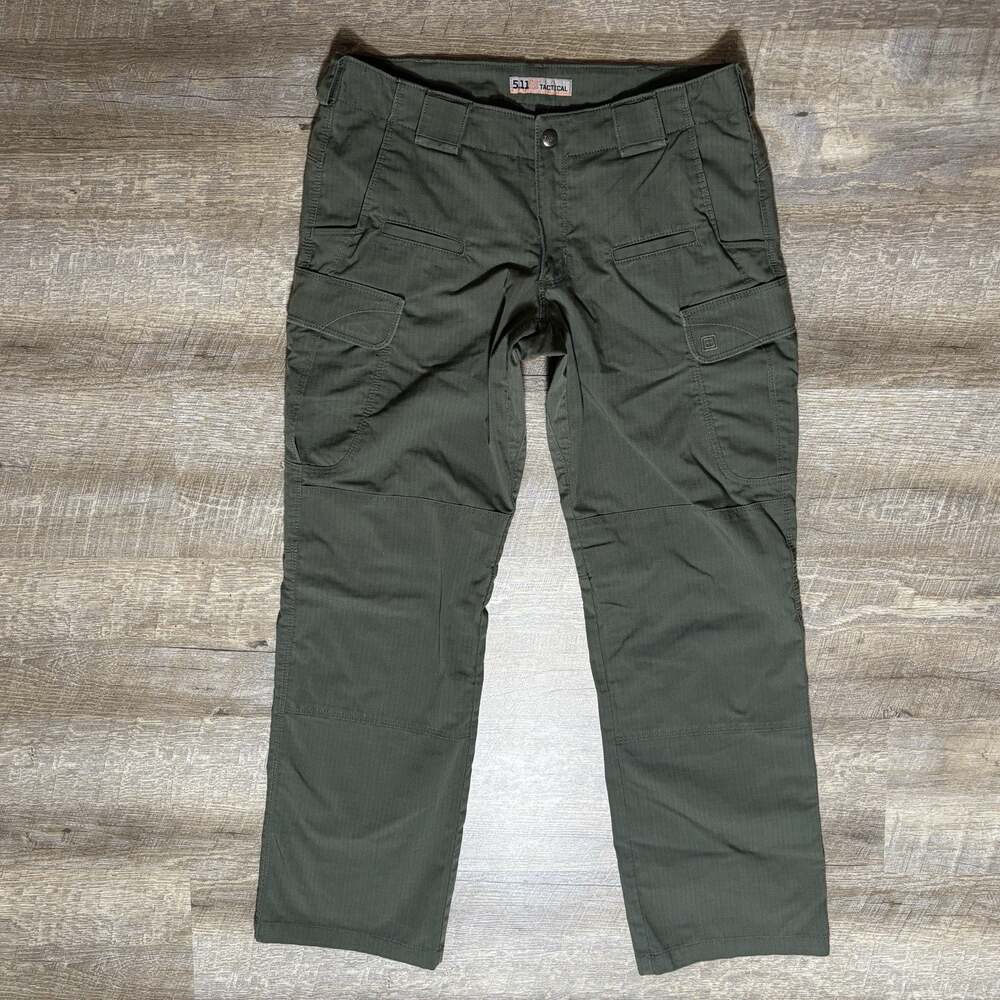 5.11 Tactical Stryke Pants Women's 12 TDU Green Ripstop Cargo Flap Pockets